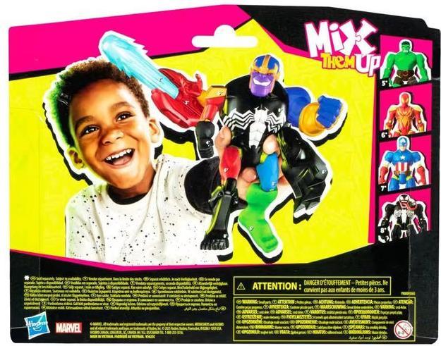 Produktbild Hasbro MixMashers Marvel Thanos individualisierbare Avengers Mix-And-Match Deluxe Action-Figur & Accessoire