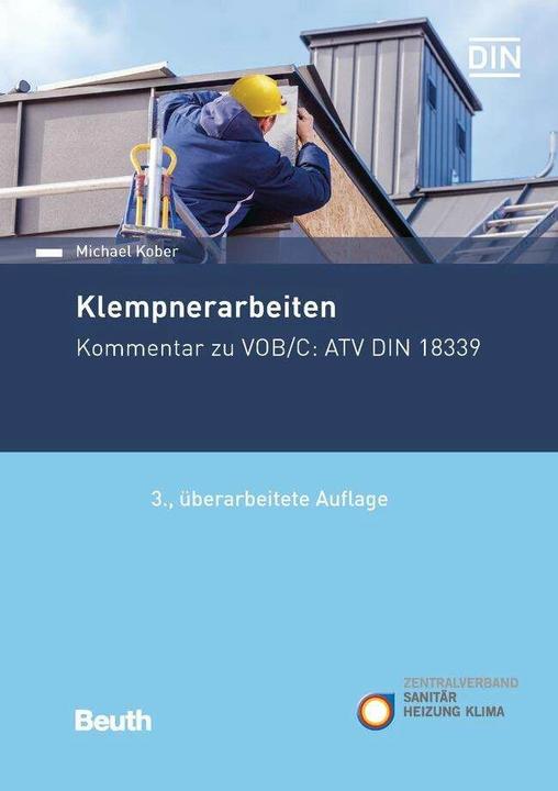Actual product image Klempnerarbeiten (German, Michael Kober, DIN e.V., ZVSHK, 2018)