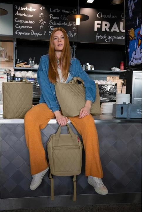 Produktbild reisenthel Rucksack Allrounder R Rhombus Olive (12 l)