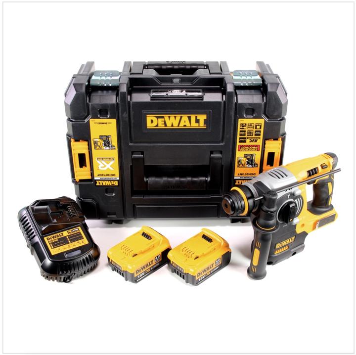 Productafbeelding DeWalt DCH 273 M2 Accu combihamer 18V 2,1J SDS-Plus Brushless + 2x accu 4,0Ah + lader + TSTAK (Oplaadbare batterij)