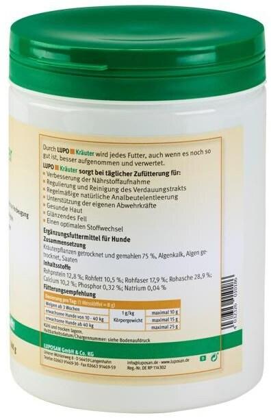 Actual product image Luposan Dog Food Supplement Herbal Powder, 600 g (1 pcs., 701 g)