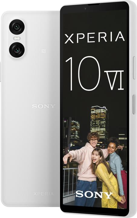 Produktbild Sony Xperia 10 VI (128 GB, White, 6.10", SIM + eSIM, 48 Mpx, 5G)