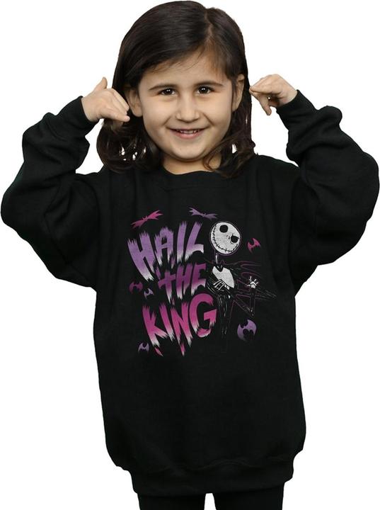 Produktbild Disney Nightmare Before Christmas Hail The King Sweatshirt Mädchen (128)