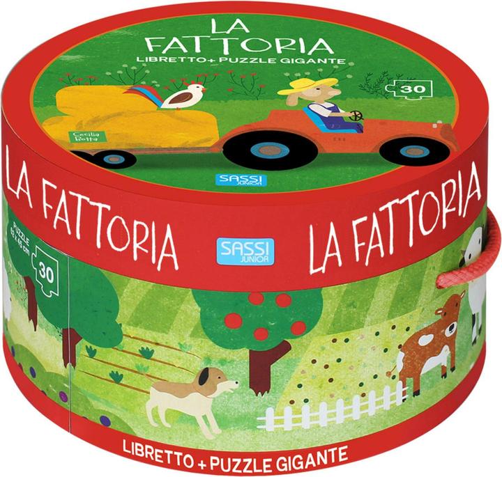 Sassi La Fattoria (Puzzle Scatola Tonda e Libro) (30 Teile)