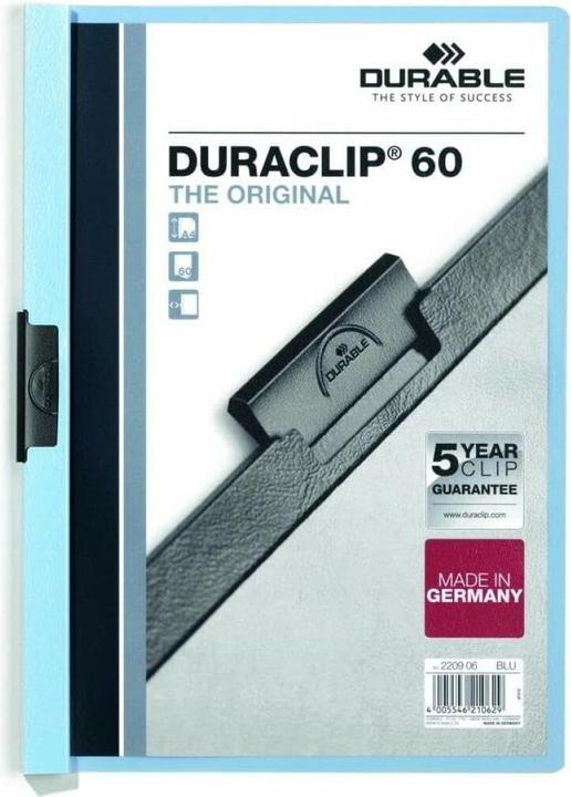 Image du produit Durable Duraclip 60 Dossier de présentation PVC (A4, 1 x)