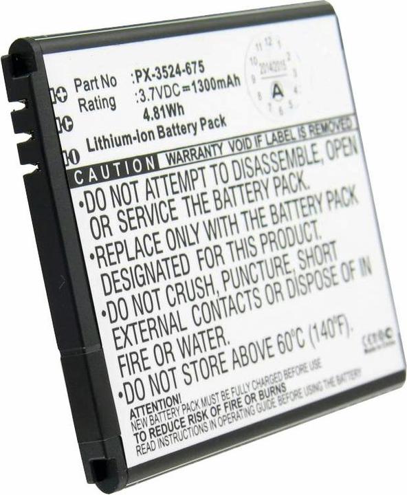 Actual product image AccuCell Simvalley SP-140 battery, replacement battery PX-35234, PX-3524-675