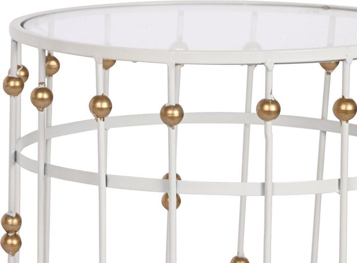 Image du produit Esprit Set of 2 tables Home White Golden 42 x 42 x 55 cm (42 x 42 x 55 cm)