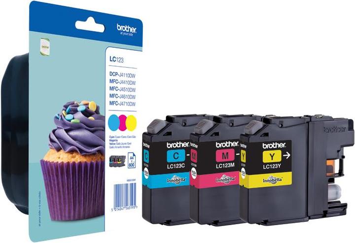 Produktbild Brother LC-123 Rainbow Pack (M, C, Y)