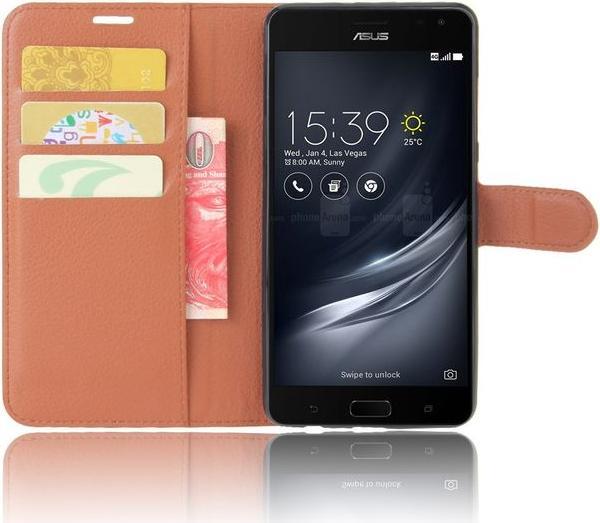 Actual product image MU Classic Leather cover with litchite texture (Asus Zenfone AR)