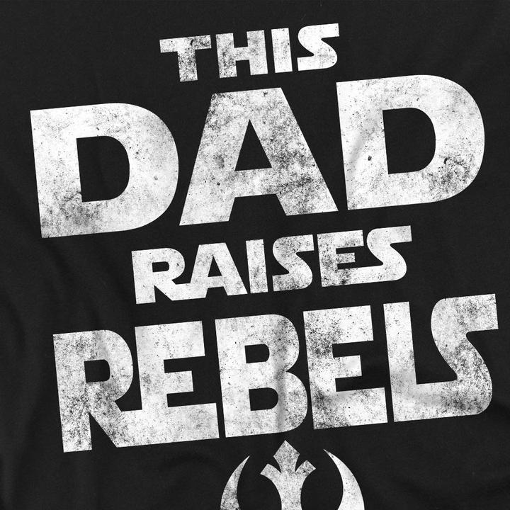 Immagine prodotto Star Wars Dad Raises Rebels Maglietta Festa del Papà Adulto Unisex (L)