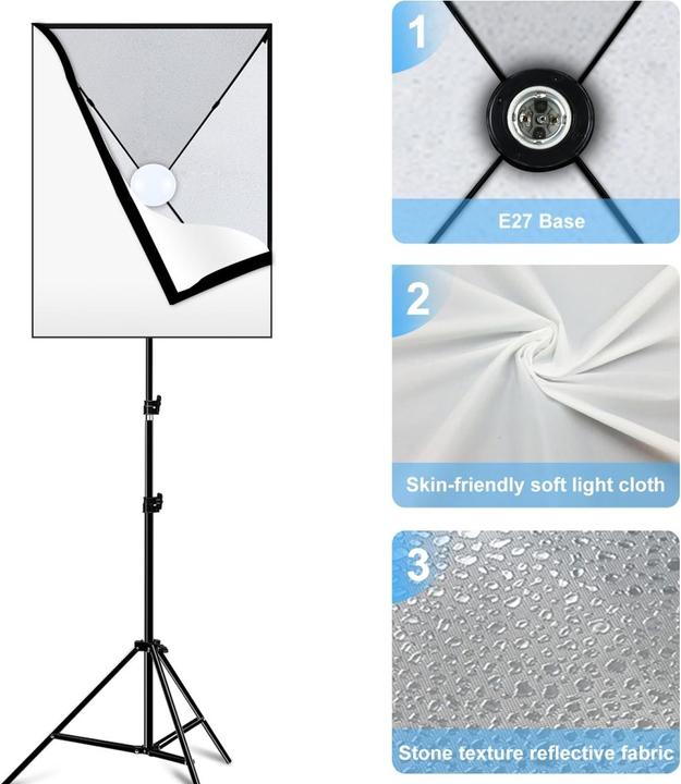 Immagine prodotto Puluz Luce continua Softbox con treppiede (Soft box)