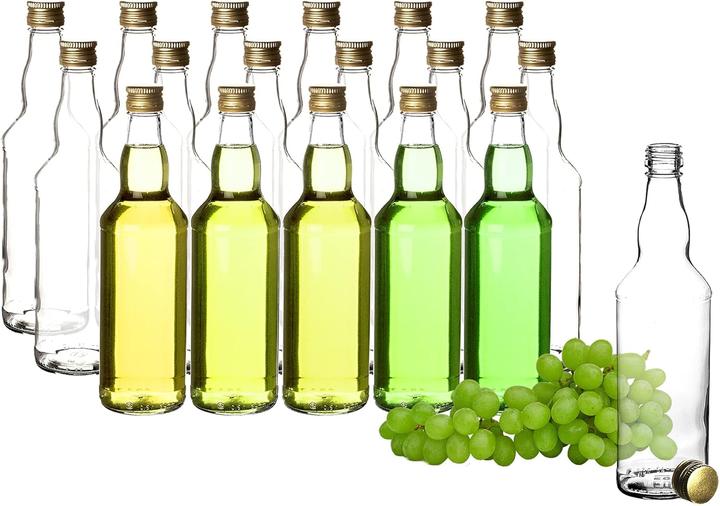 Produktbild BigDean 18-teiliges Glasflaschen-Set (18 Stk., 0.50 l)