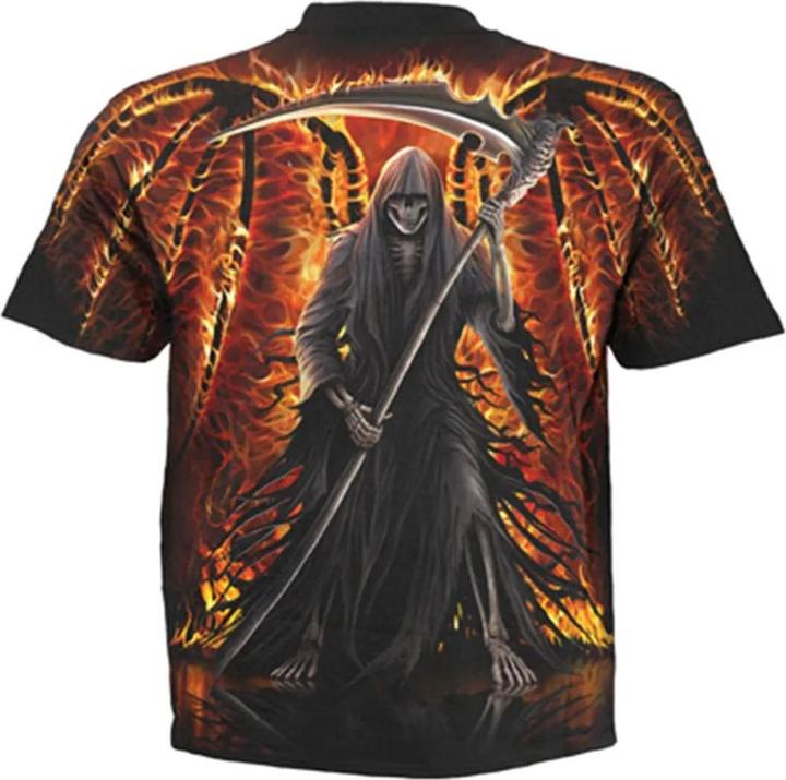 Immagine prodotto Spiral Flaming Death Maglietta Maniche Corte Adulto Unisex (M)