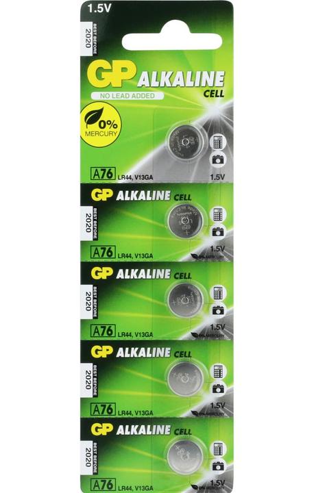 Productafbeelding GP Batteries Alkalische (10 Pcs., LR44, 105 mAh)