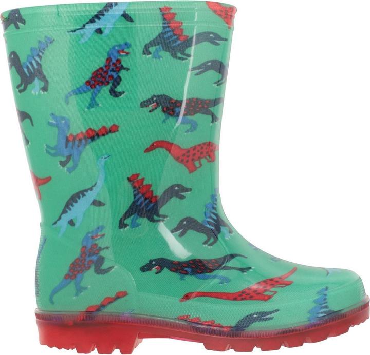 Mountain Warehouse ChildrensKids Splash Dinosaur Light Up Wellington Stiefel
