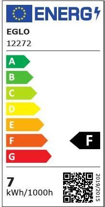 Etichetta energetica EGLO E27 R63 7W 500LM 3000K OPALE COLLI 8 (E27, 4.90 W, 500 lm, 1 x, F)