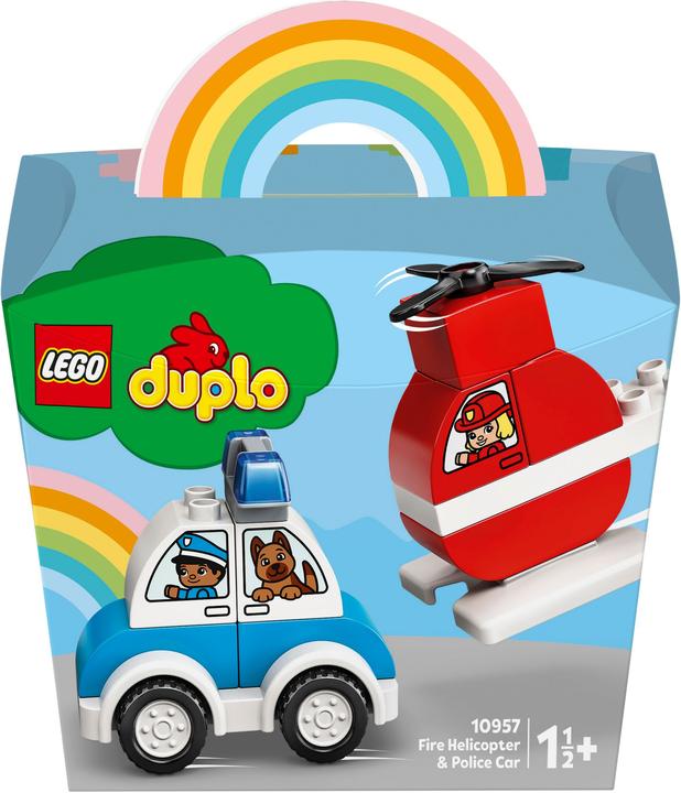Produktbild LEGO Mein erster Feuerwehrhubschrauber und mein erstes Polizeiaut (10957)