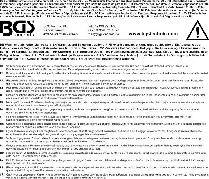 Immagine prodotto BGS Assortimento di tubi termoretraibili | trasparente | 150 pezzi. (150 x)