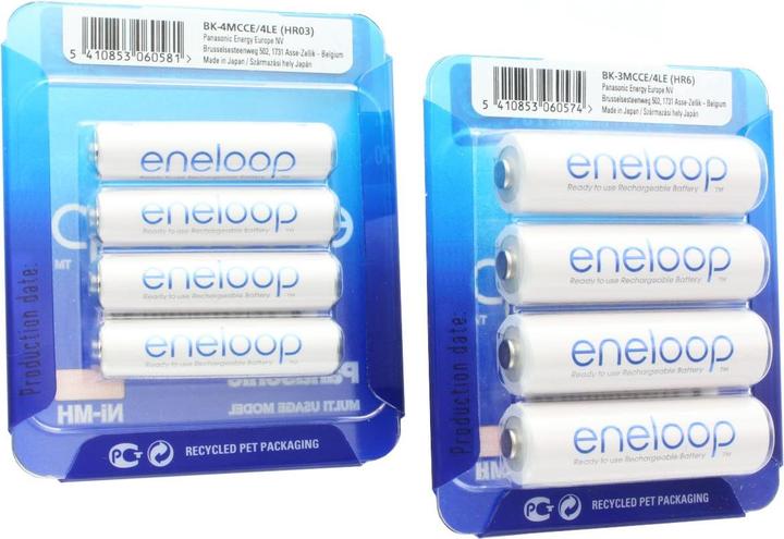 Immagine prodotto Panasonic Batteria Combi Pack 4x AA Mignon + 4x AAA Micro (4 pz., AAA, AA, 2000 mAh)