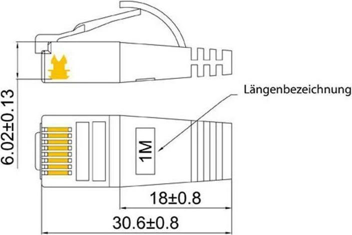 Actual product image Wirewin Network cable (STP, CAT6, 2 m)