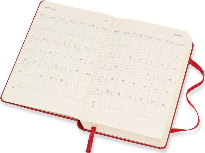Image du produit Moleskine Agenda de poche (A6, Couverture rigide, Anglais)