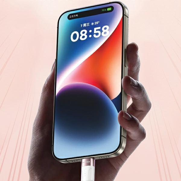 Produktbild Awei kabel CL-166T USB-C na USB-C magnetyczny czarny/black (1 m, USB 3.0)