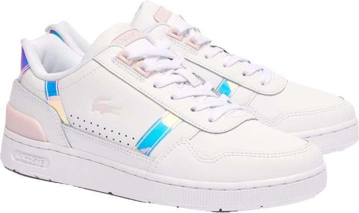 Actual product image Lacoste Womens/Ladies T-Clip Leather Trainers (39)