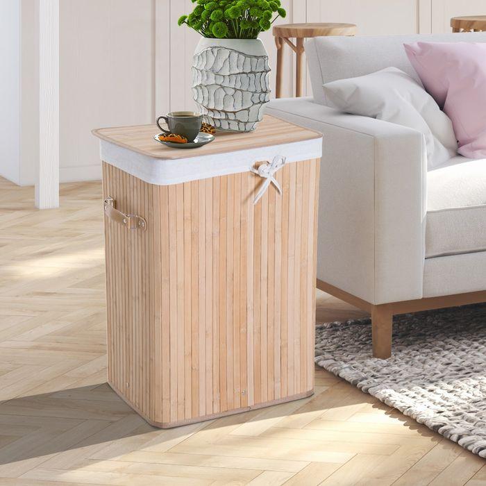 Immagine prodotto Homcom Cesto per il bucato con 2 maniglie (72 l)
