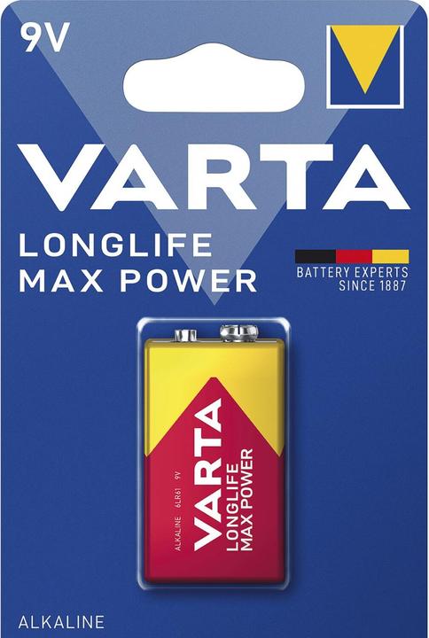 Immagine prodotto Varta Potenza massima di lunga durata (1 pz., 9V Block, 580 mAh)