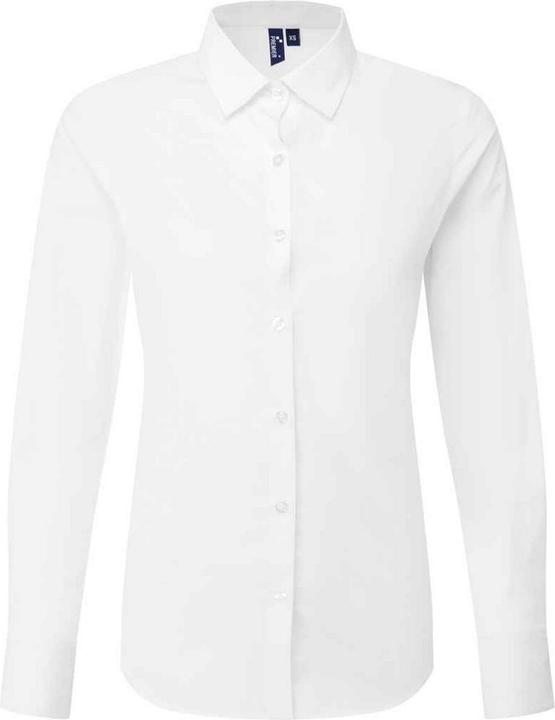 Actual product image Premier Womens/Ladies Recyclight Poplin Long-Sleeved Shirt (L)