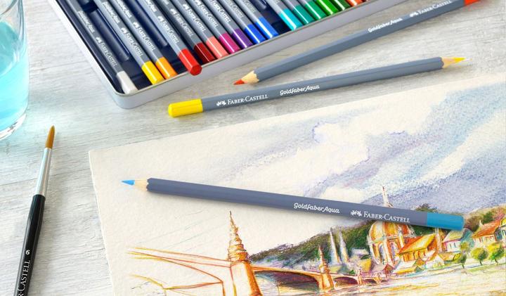 Produktbild Faber-Castell Goldfaber Aqua Aquarellstift (Mehrfarbig, 38 x)