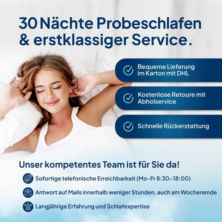 Produktbild AM Qualitätsmatratzen 7-Zonen Latex (100 x 200 cm, Schaumstoffkern)