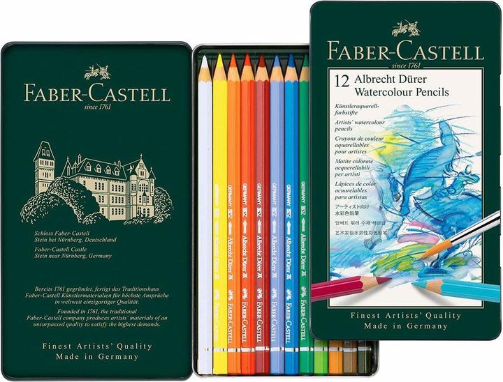 Actual product image Faber-Castell Watercolour pencil Albrecht Dürer (Multicoloured, 12 x)