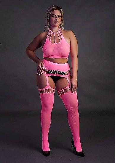 Produktbild Ouch! Two Piece with Crop Top and Stockings (XL, XXL, 3XL)