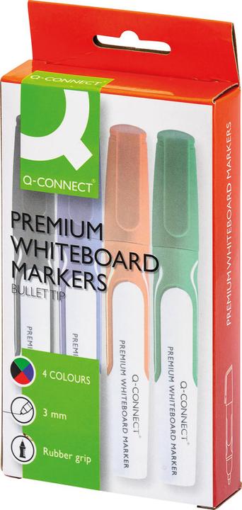 Immagine prodotto Q-Connect Marcatore per lavagne bianche Premium (Ordinati, 3 mm, 4 x)