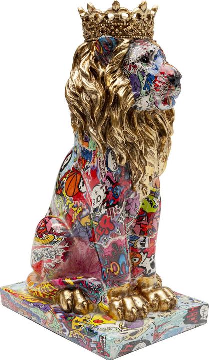 Actual product image Kare Design Deko Figur Graffiti King Lion 29cm