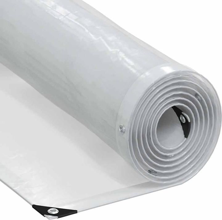 Image du produit VidaXL Bâche transparente avec oeillets 10x10 m polyéthylène bâche transparente (10 x 10 m)