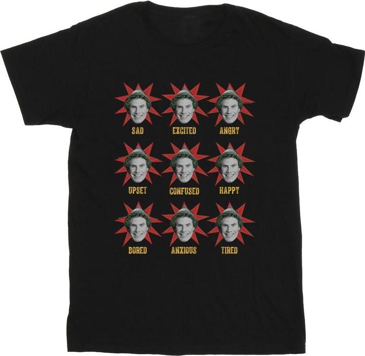 Actual product image Elf Mens Many Moods Of Buddy T-Shirt (L)