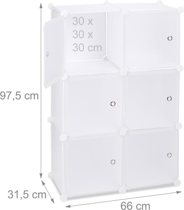 Produktbild Relaxdays Regalsystem (66 x 31.5 x 97.5 cm)