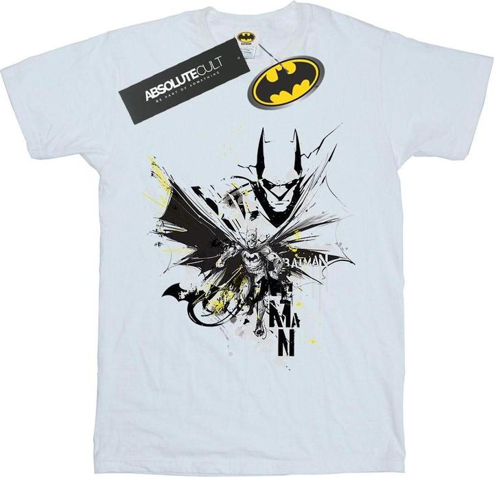 Batman Batface Splash Baumwolle Boyfriend TShirt