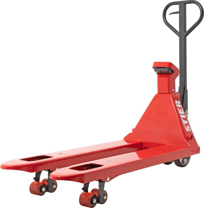 Immagine prodotto Stier Transpallet pesatore con stampante con incrementi di 1 kg Portata 2000 kg