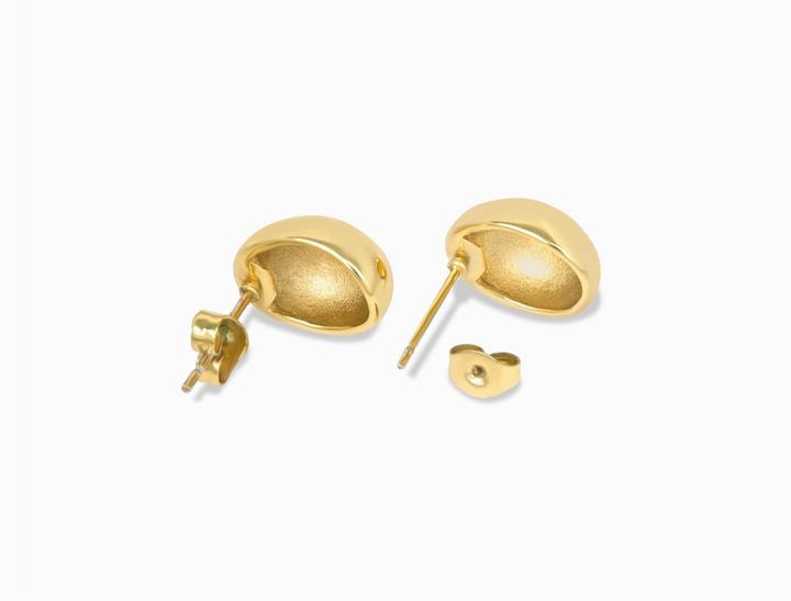 Immagine prodotto Sensora Jewelry Orecchini lucidi a forma di fagiolo (Acciaio inossidabile)