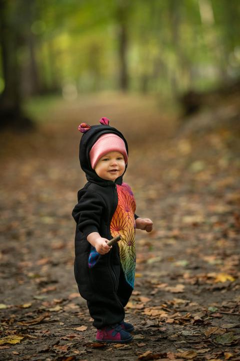 Produktbild Lennylamb Bear Romper - Rainbow Lotus (68)