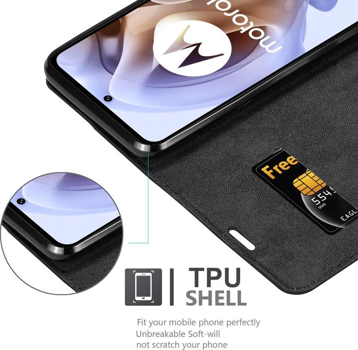 Produktbild Cadorabo Book Invis. Magnet Hülle (Motorola Moto G31, Motorola Moto G41)