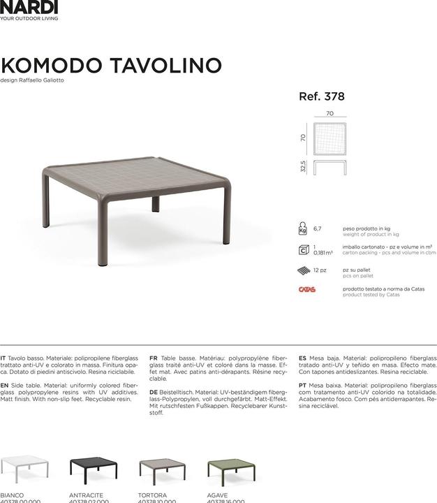Produktbild Nardi Komodo Tavolino