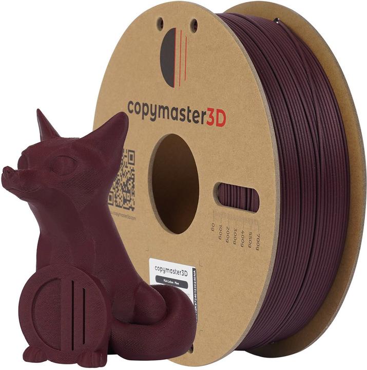Image du produit Copymaster3D PLA Carbon Filament for 3D Printer, 1.75 mm, Plum (Carbone, 1.75 mm)
