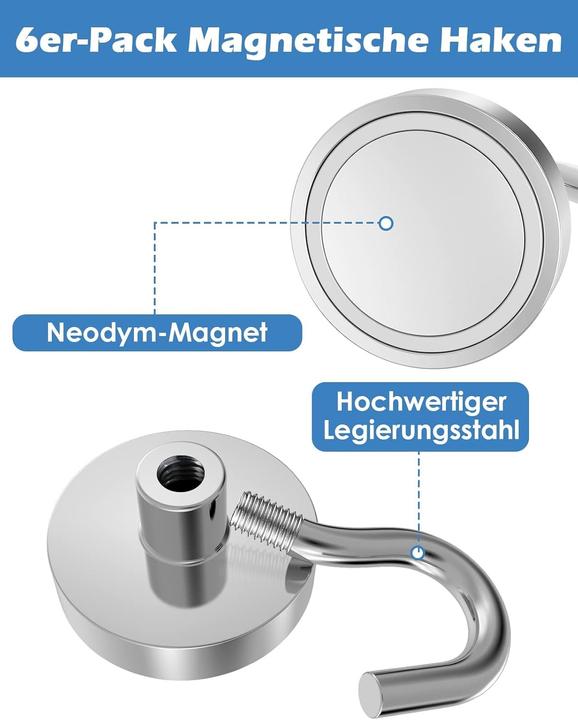 Image du produit Swissdetector Magnetische Haken (6 x)