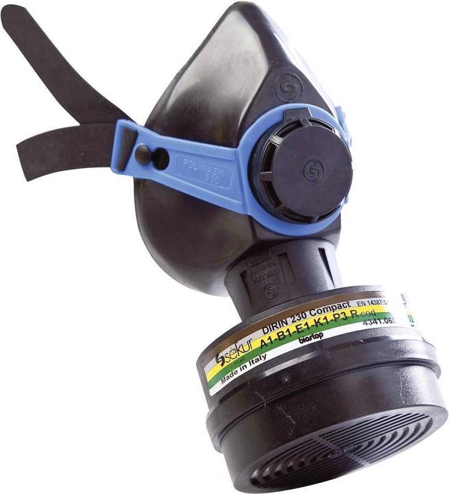 Immagine prodotto Ekastu Sekur Semimaschera di protezione delle vie respiratorie A1B1E1K1- (A1B1E1K1K1-P3R D, 1 x)