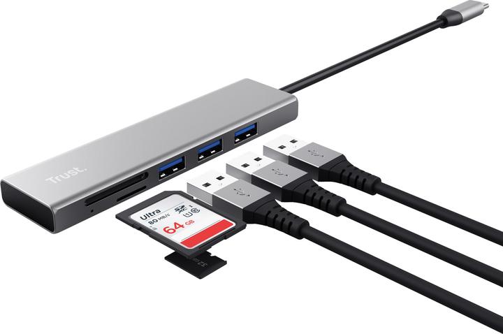 Image du produit Trust Hub Halyx 3 x USB 3.2 Gen 1 (USB-C, 3 Ports)