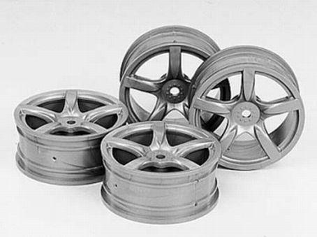 Immagine prodotto Tamiya Arched 5-Spoke Wheels 4pcs argento (24mm +0